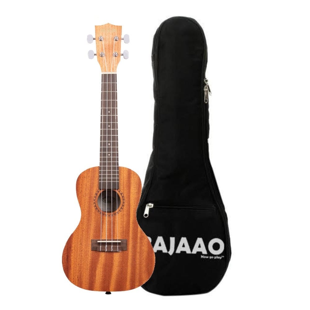 kala ukulele bundles kala ka-15c satin mahogany concert ukulele with bajaao ub-s gig bag