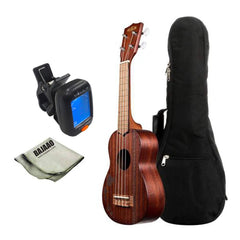 Kala Ukulele Bundles Kala KA-15S-H2 Soprano Standard Ukulele Bundle