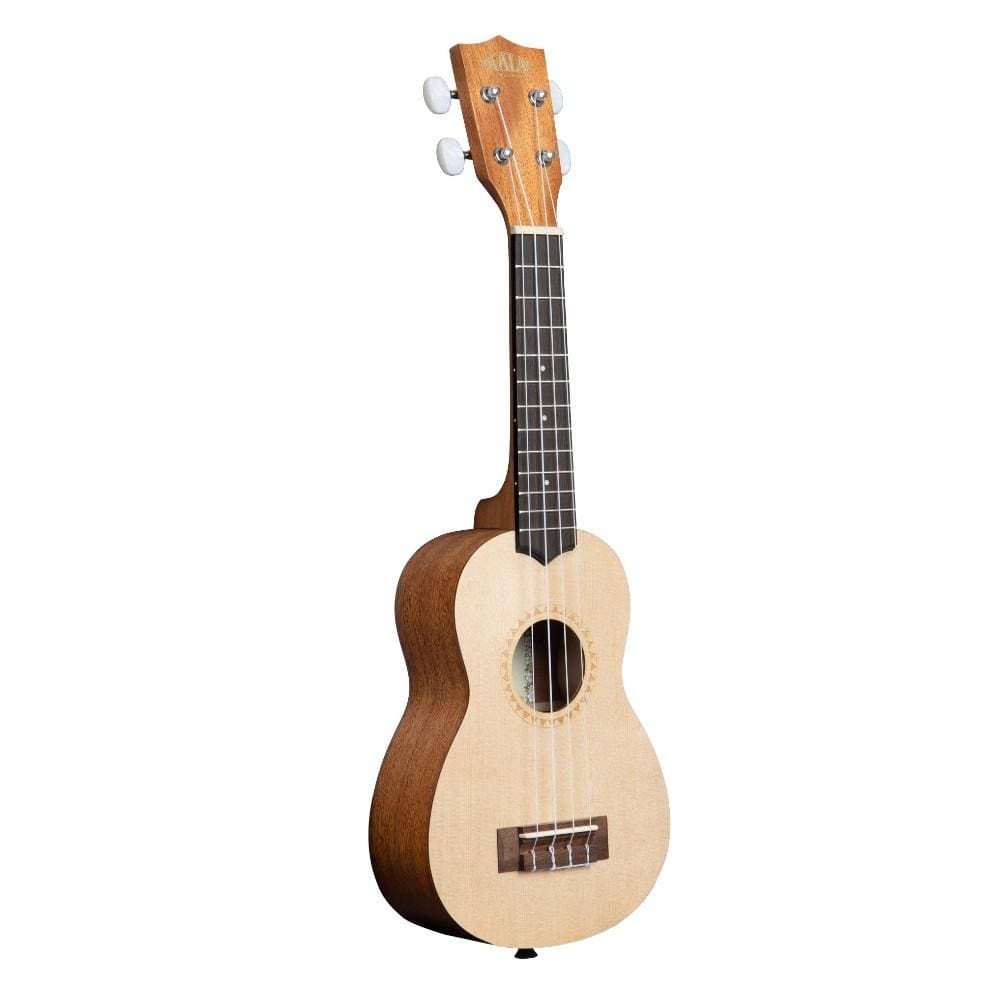 kala ukulele bundles kala ka-15s-s satin spruce soprano ukulele with bajaao ub-s gig bag
