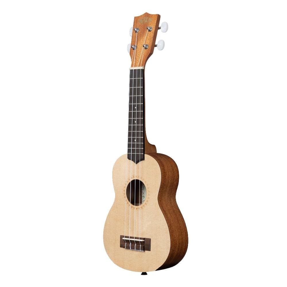 kala ukulele bundles kala ka-15s-s satin spruce soprano ukulele with bajaao ub-s gig bag