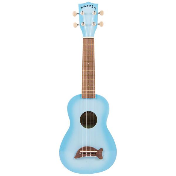 kala ukulele bundles kala mk-sd makala soprano ukulele with bajaao ub-s gig bag #color_light-blue-burst