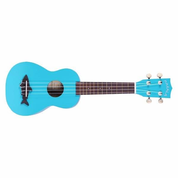 kala ukulele bundles kala mk-ss makala soprano ukulele with bajaao ub-s gig bag #color_mako-blue