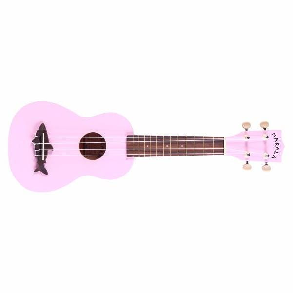 kala ukulele bundles kala mk-ss makala soprano ukulele with bajaao ub-s gig bag #color_shell-pink