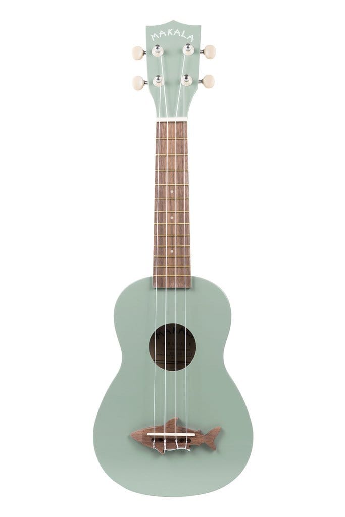 kala ukulele bundles kala mk-ss makala soprano ukulele with bajaao ub-s gig bag #color_shark-fin-gray