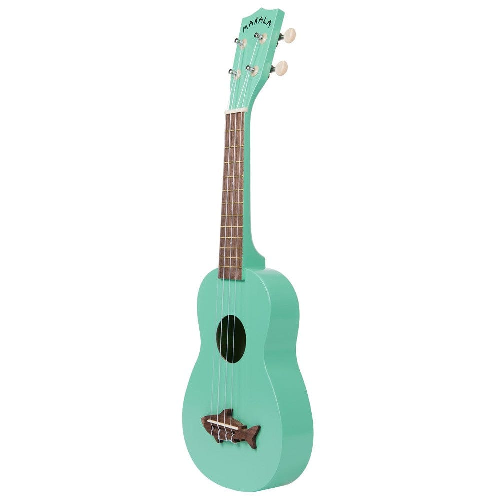 kala ukulele bundles kala mk-ss makala soprano ukulele with bajaao ub-s gig bag #color_surf-green