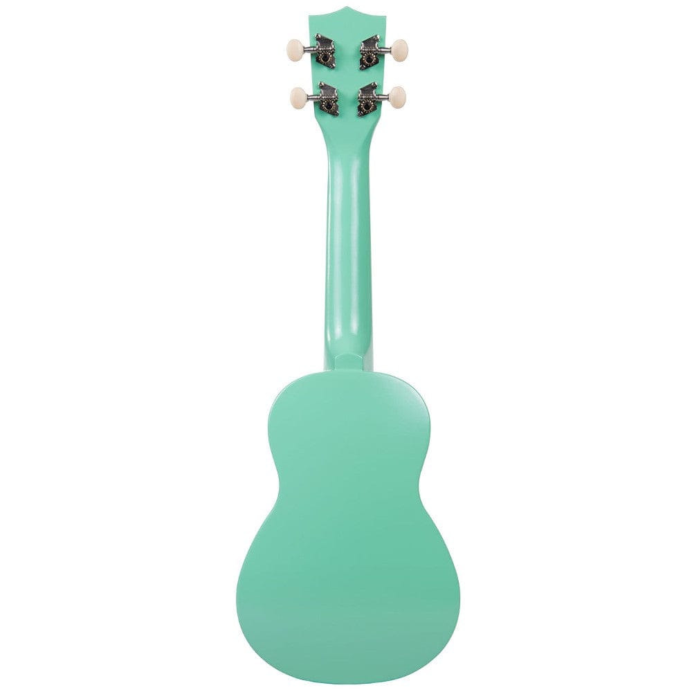 kala ukulele bundles kala mk-ss makala soprano ukulele with bajaao ub-s gig bag #color_surf-green