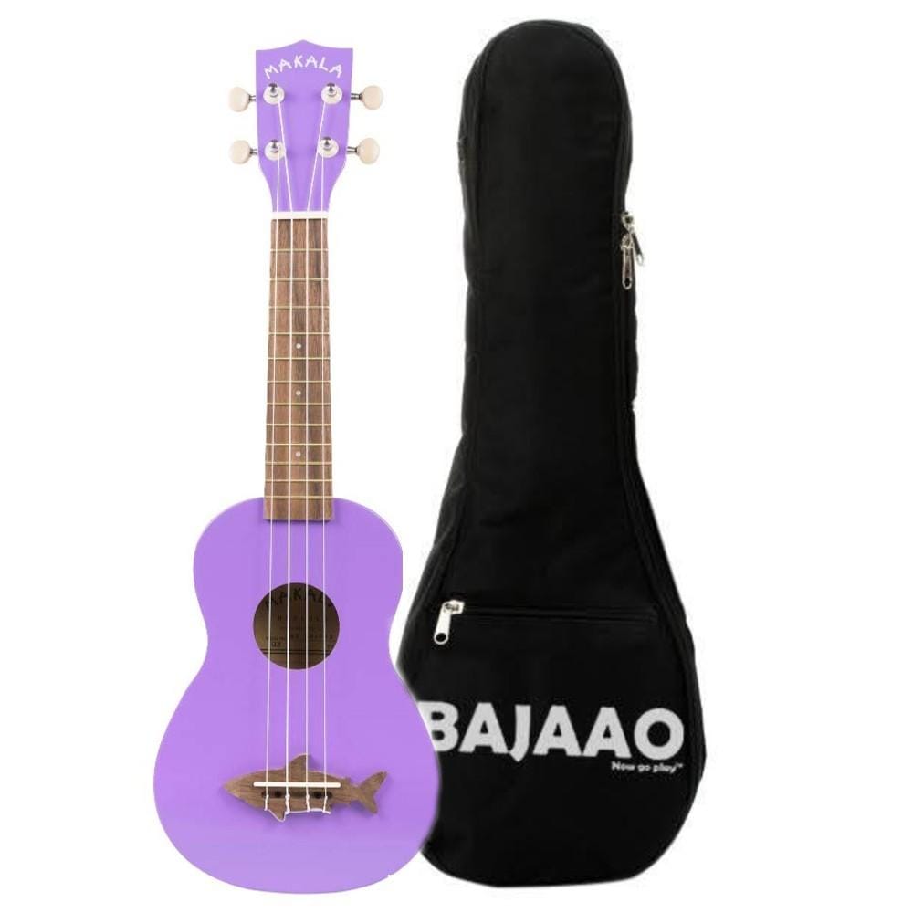 kala ukulele bundles sea urchin purple kala mk-ss makala soprano ukulele with bajaao ub-s gig bag #color_sea-urchin-purple