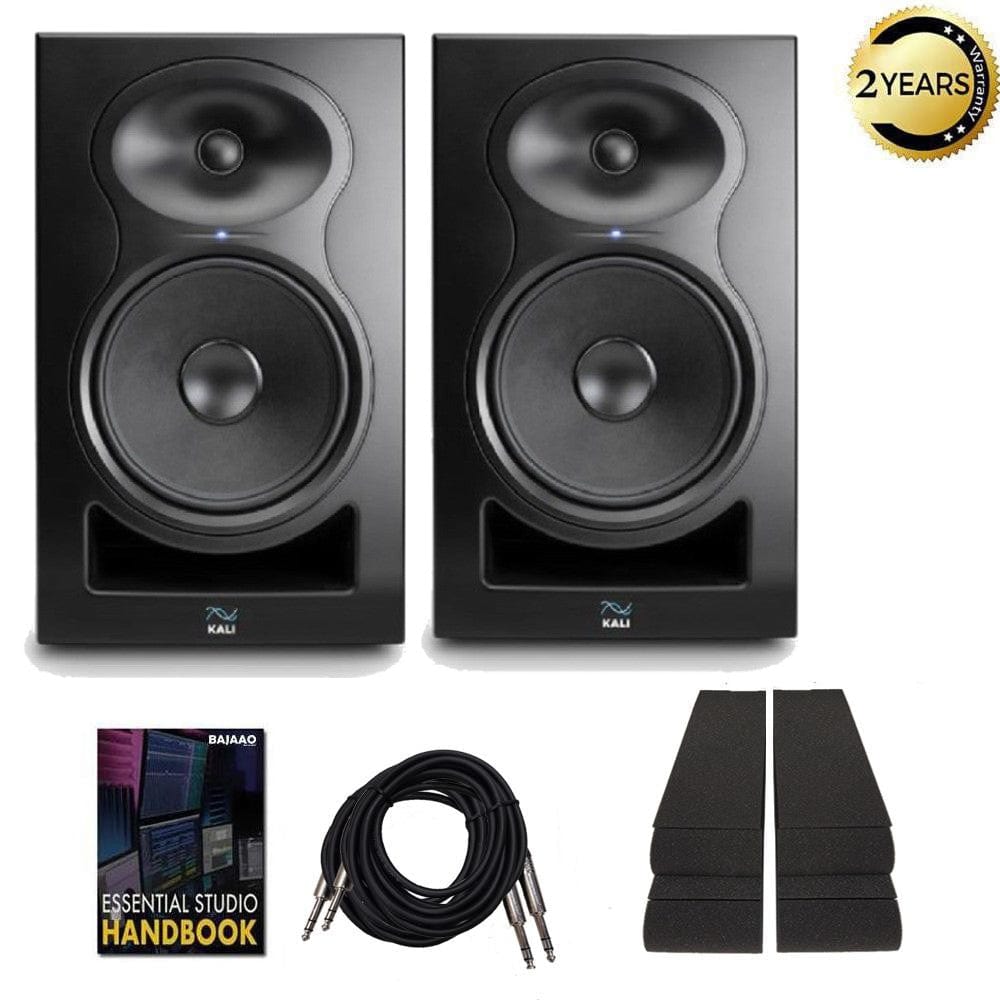 kali audio monitor speaker bundles kali audio lp-8 2nd wave lone pine series 8" active studio monitor with isolation pads, cables and ebook - pair