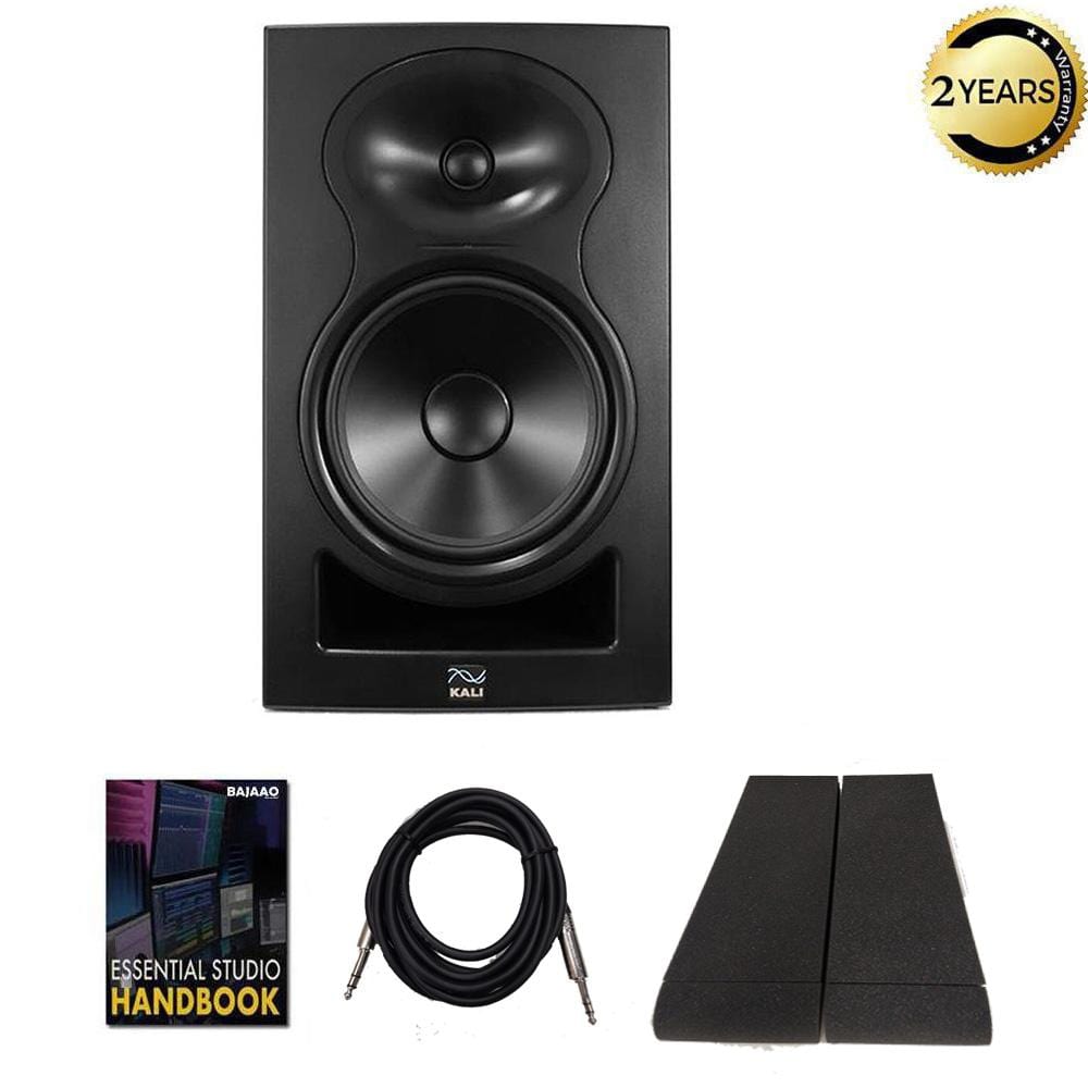 kali audio monitor speaker bundles kali audio lp-8 2nd wave lone pine series 8" active studio monitor with isolation pads, cables and ebook - single