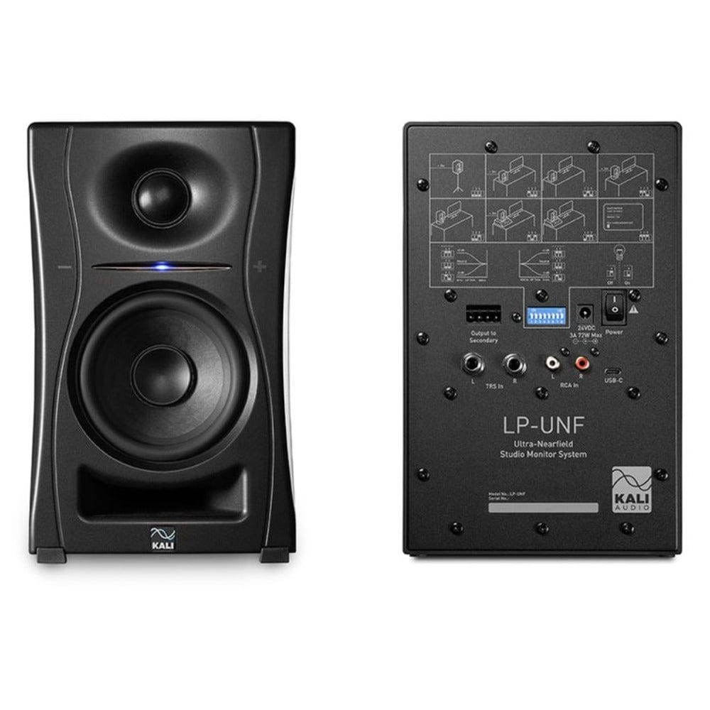 kali audio monitor speakers black kali audio lp-unf 4.5" ultra nearfield powered studio monitors