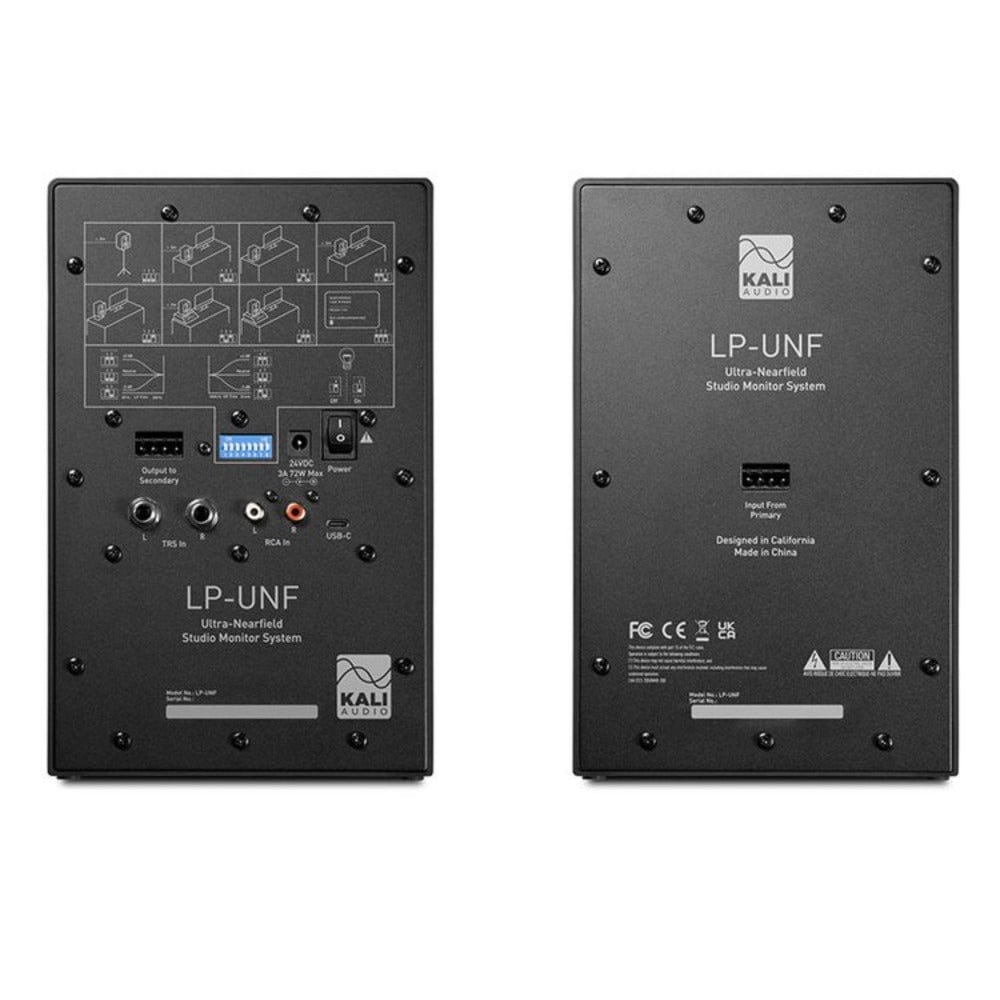 kali audio monitor speakers black kali audio lp-unf 4.5" ultra nearfield powered studio monitors