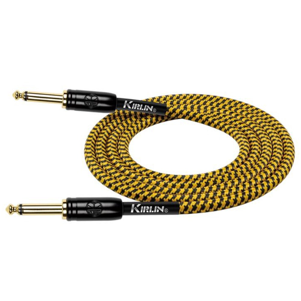 Kirlin Instrument Cables Gold Kirlin IW-241BCG 3M Original Woven Instrument Cable