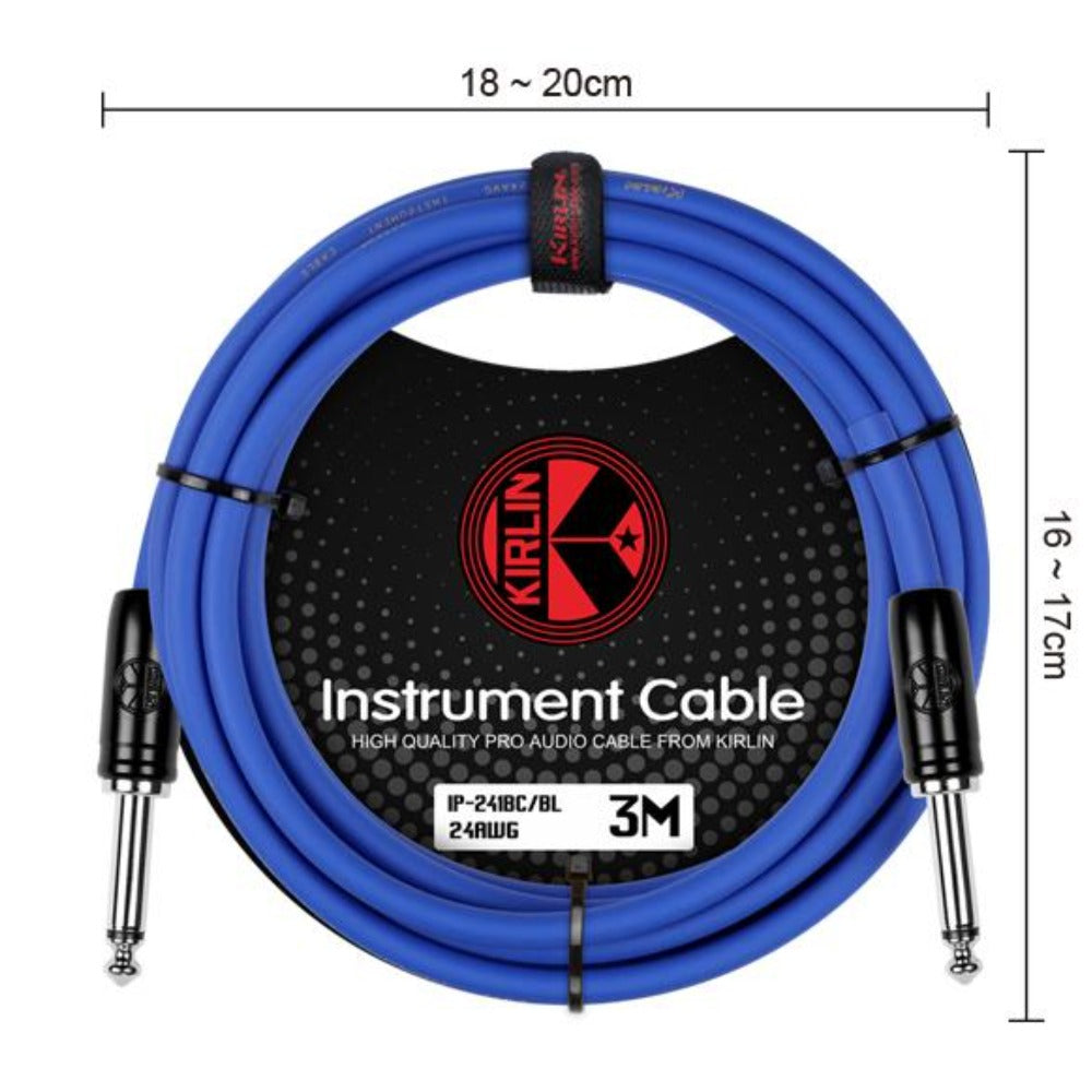 Kirlin Instrument Cables Kirlin IP-241BC 3M Original 24 Gauge Instrument Cable
