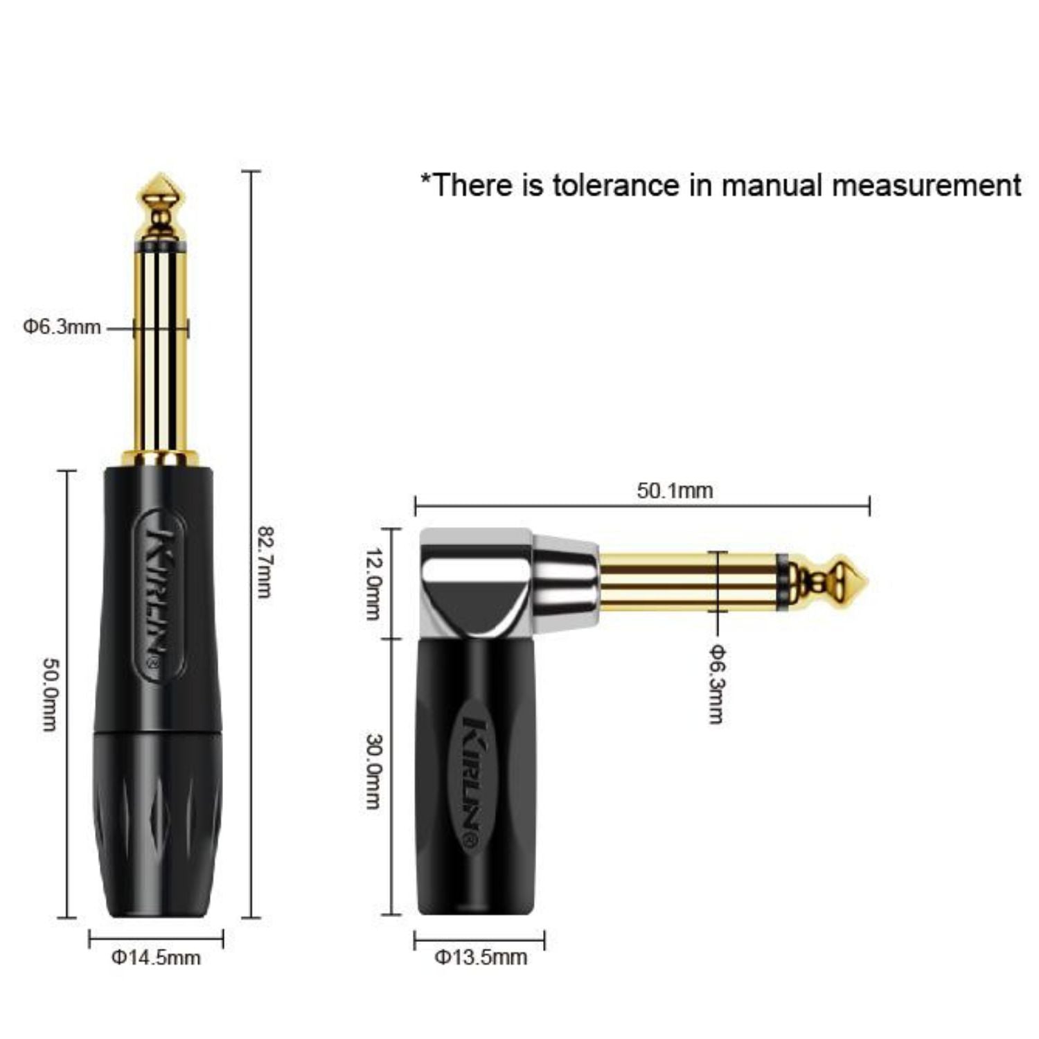 Kirlin Instrument Cables Kirlin R Angle Premium 10M Coil Instrument Cable