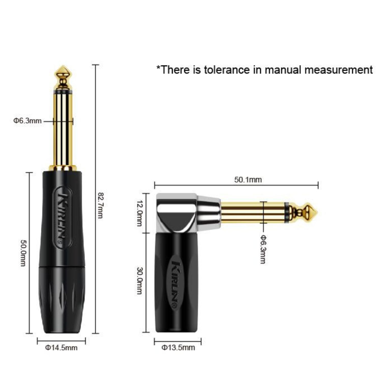 Kirlin Instrument Cables Kirlin R Angle Premium 10M Coil Instrument Cable