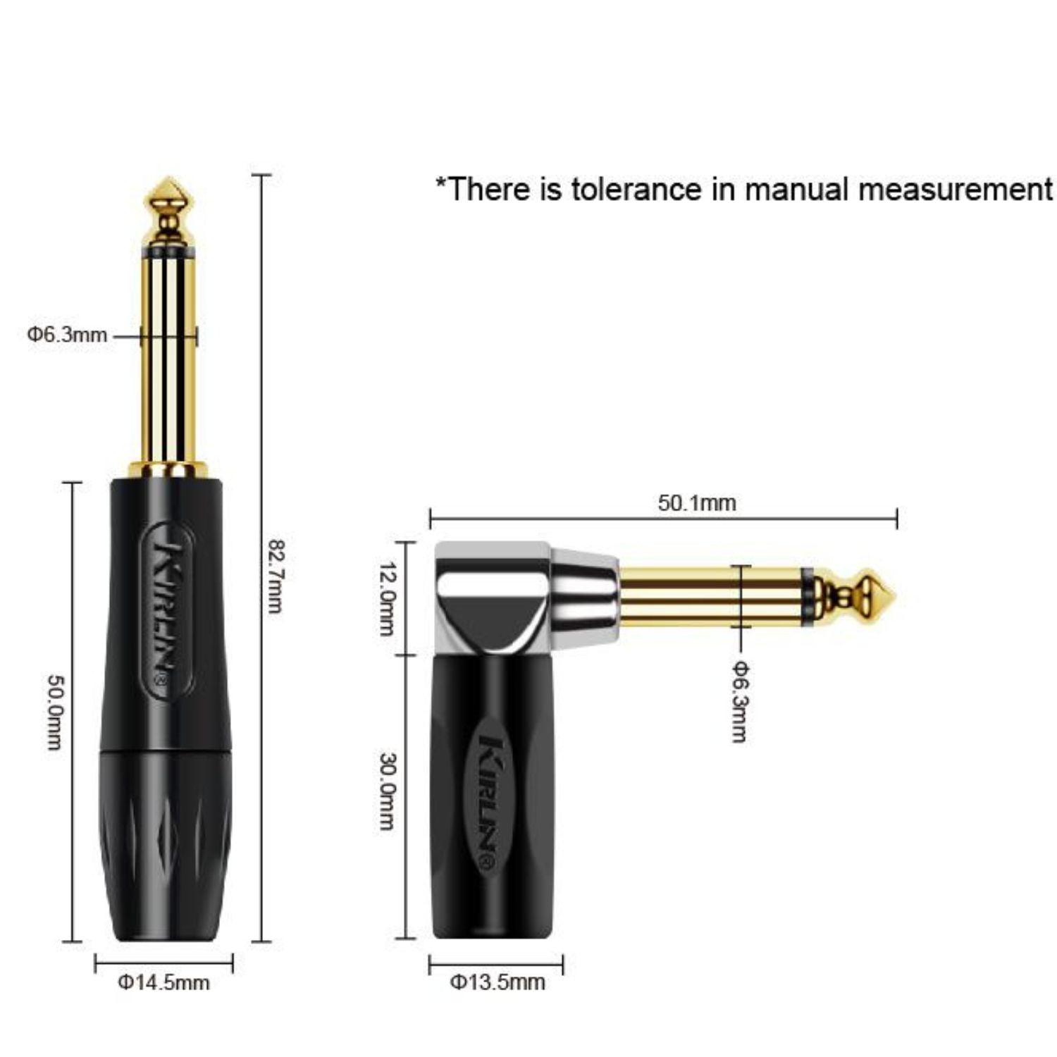 Kirlin Instrument Cables Kirlin R Angle Premium 10M Coil Instrument Cable