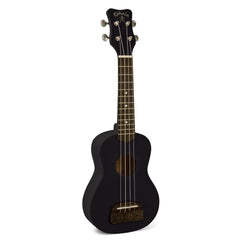 Kohala Soprano Ukuleles Satin Black Kohala KT Tiki Uke Soprano Ukulele