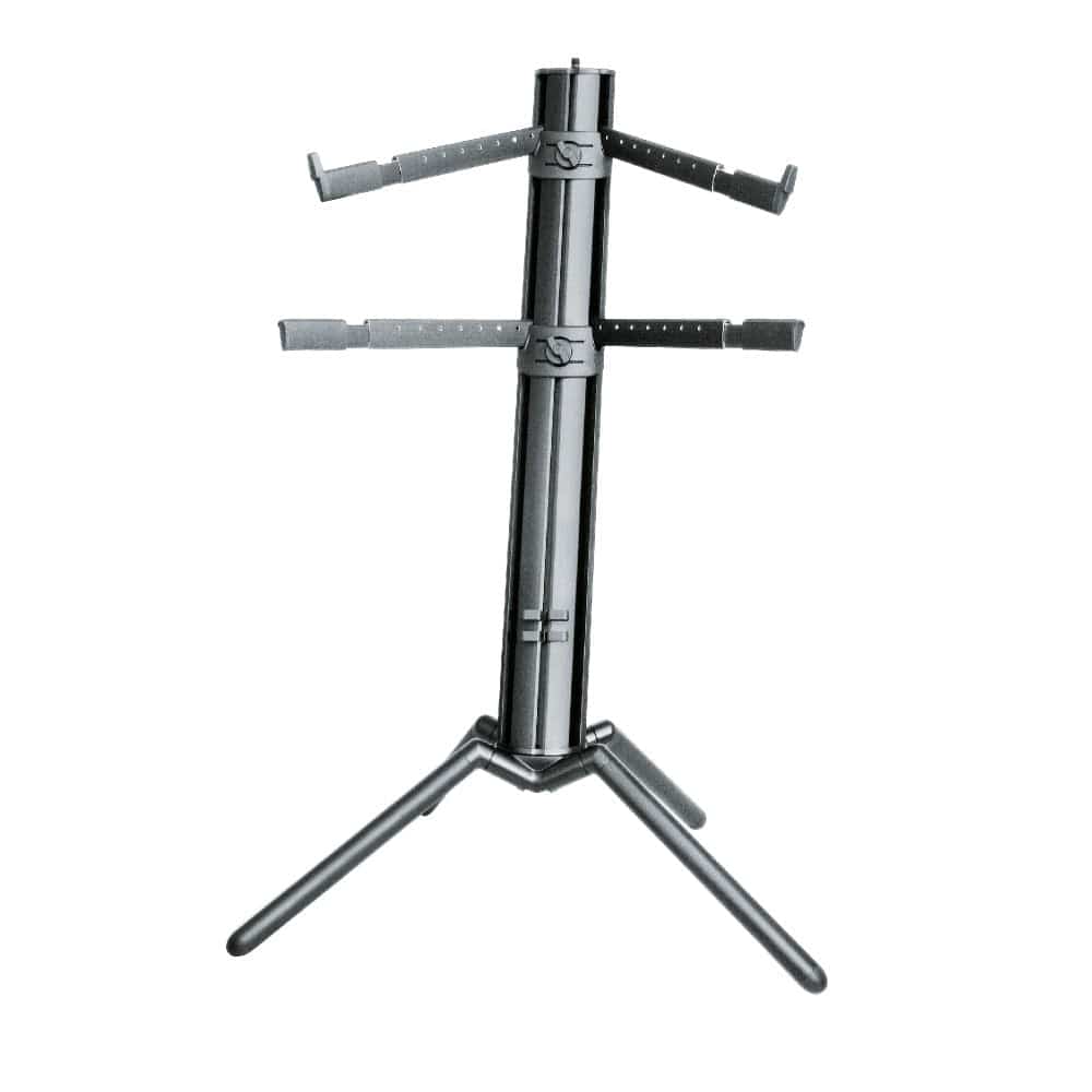 konig & meyer keyboard stands konig & meyer 18860 spider pro double keyboard stand - black anodized