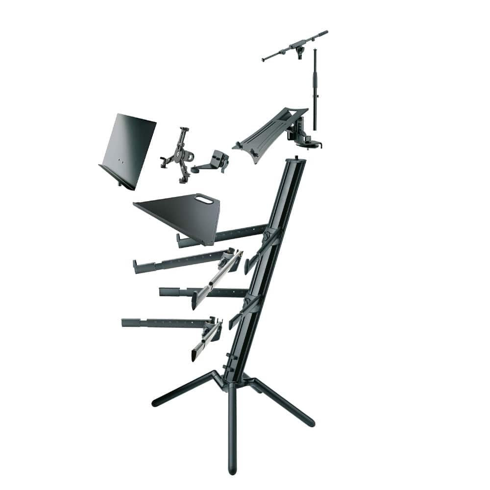 konig & meyer keyboard stands konig & meyer 18860 spider pro keyboard stand - anodized aluminum