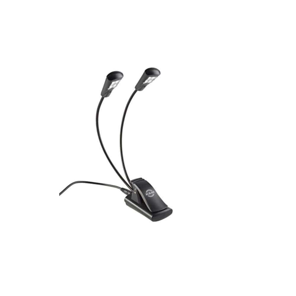 konig & meyer music stands konig & meyer 12245 000 55 double 4 led music stand flexlight