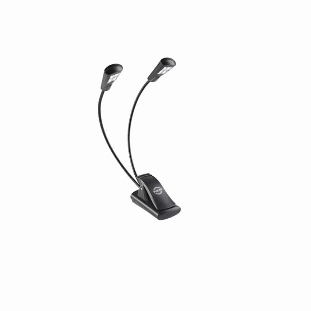 konig & meyer music stands konig & meyer 12246 000 55 double 4 led flexlight music stand