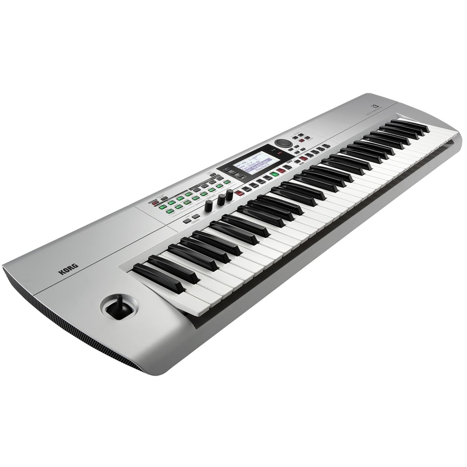 Korg Arranger Keyboards Matte Silver Korg i3 61 Keys Music Workstation Arranger Keyboard #color_matte-silver