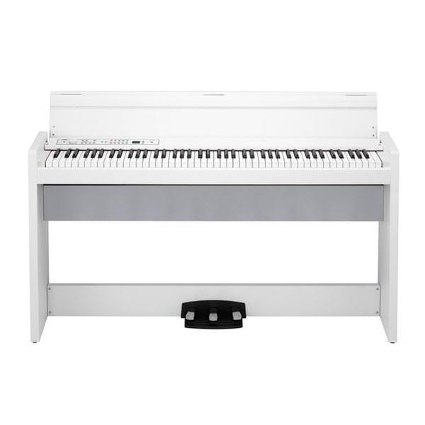korg digital pianos white ash korg lp-380u 88 key digital piano #color_white-ash,style_piano-with-stand