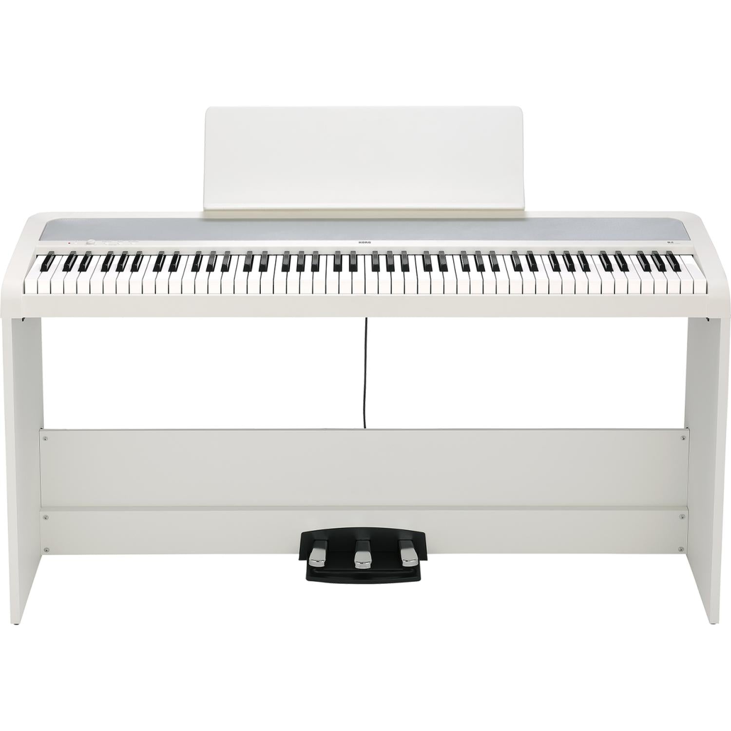 Korg Digital Pianos White / Piano with Stand Korg B2SP 88 key Digital Piano