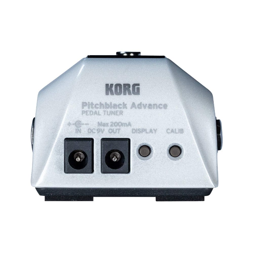 korg effect pedals korg pbad pitchblack advance pedal tuner white