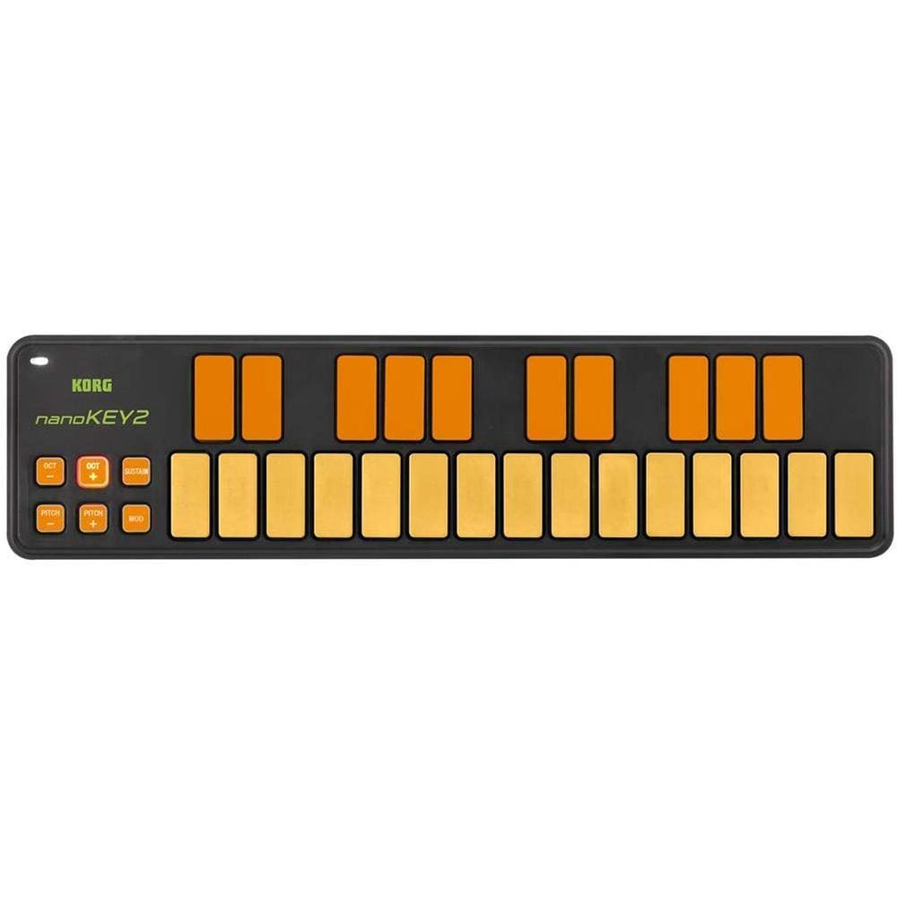 Korg Midi Controllers Orange & Green Korg NanoKey 2 Limited Edition Midi Controller