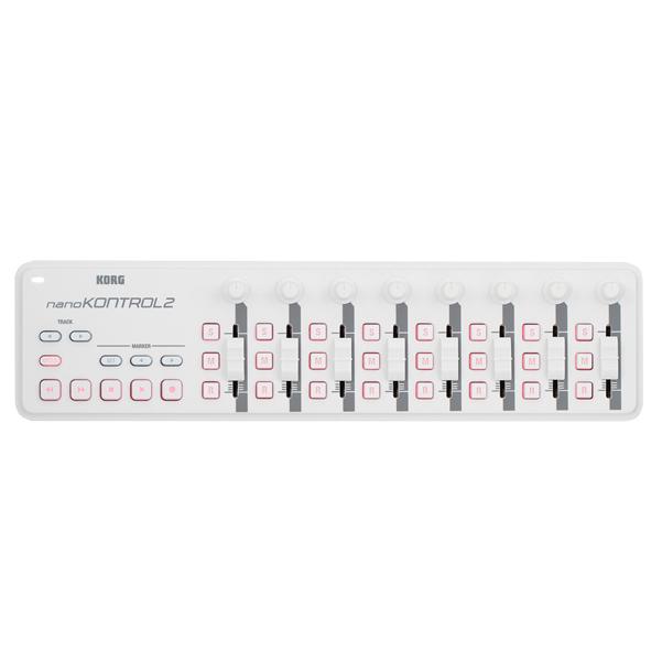 korg midi controllers white korg nano kontrol 2 slim-line usb midi interface