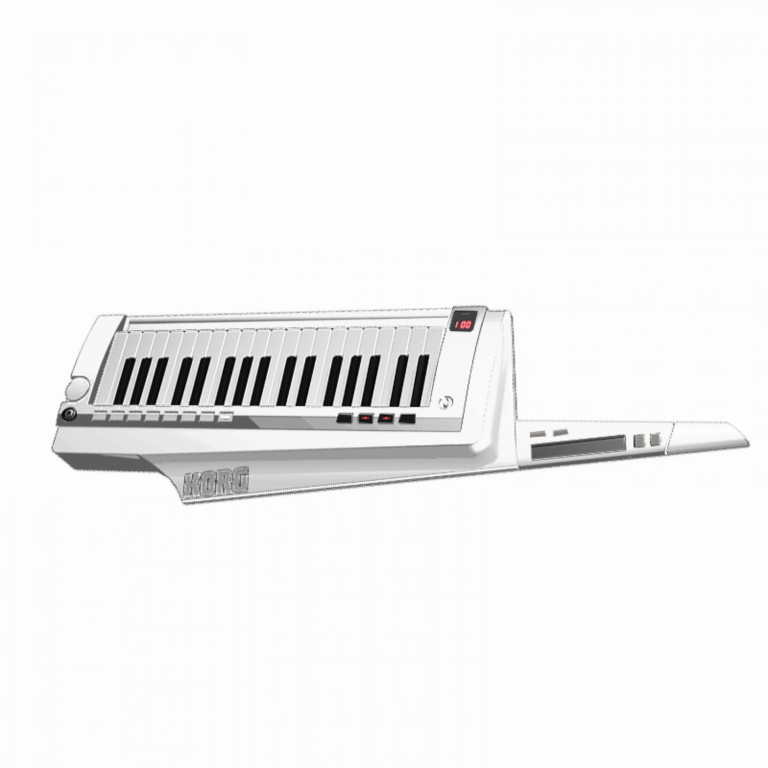 korg portable keyboards korg rk-100s keytar keyboard controller - white