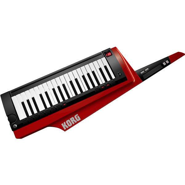 korg portable keyboards red korg rk-100s keytar keyboard