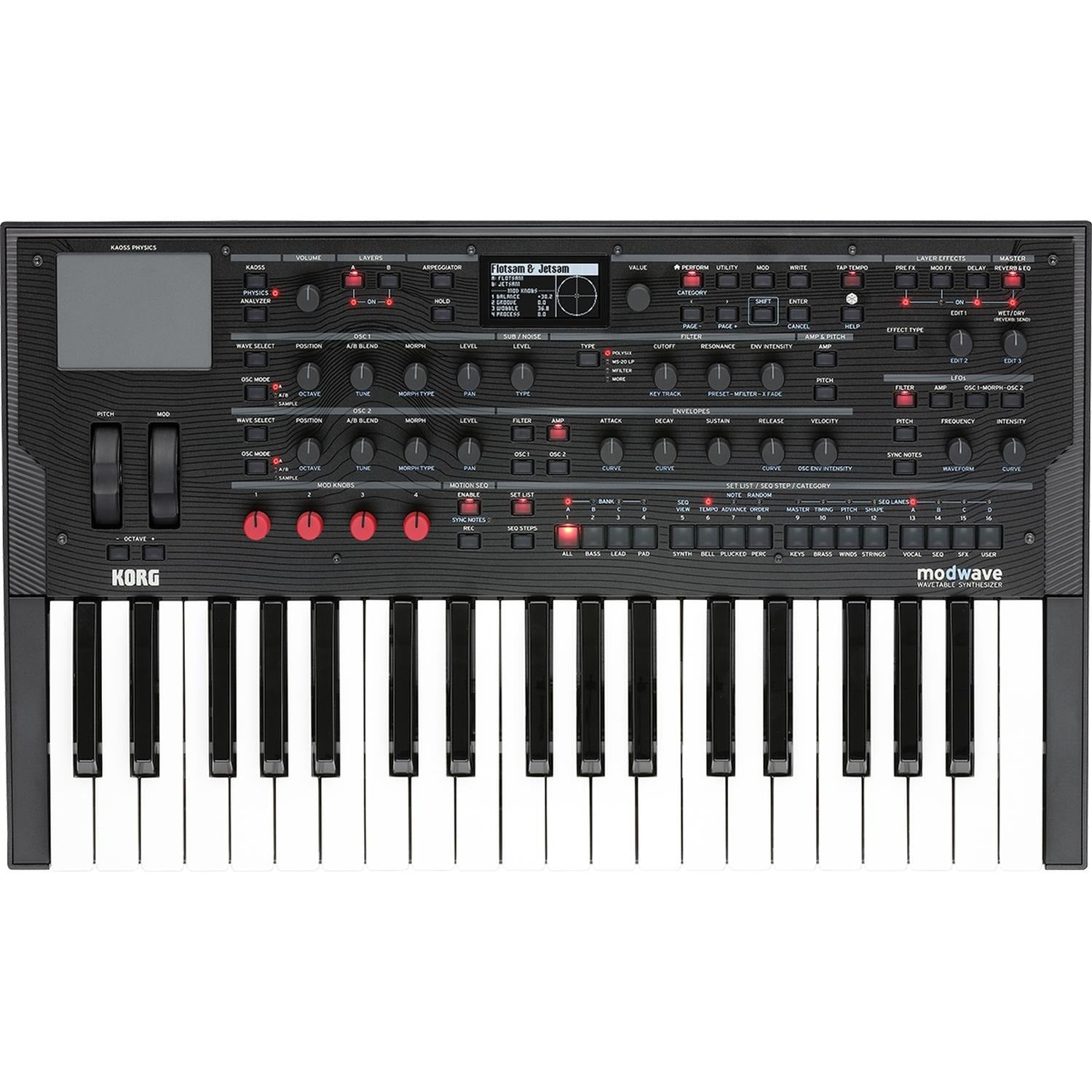 Korg Synthesizers Black Korg 37 Keys Modwave Wavetable Synthesizer