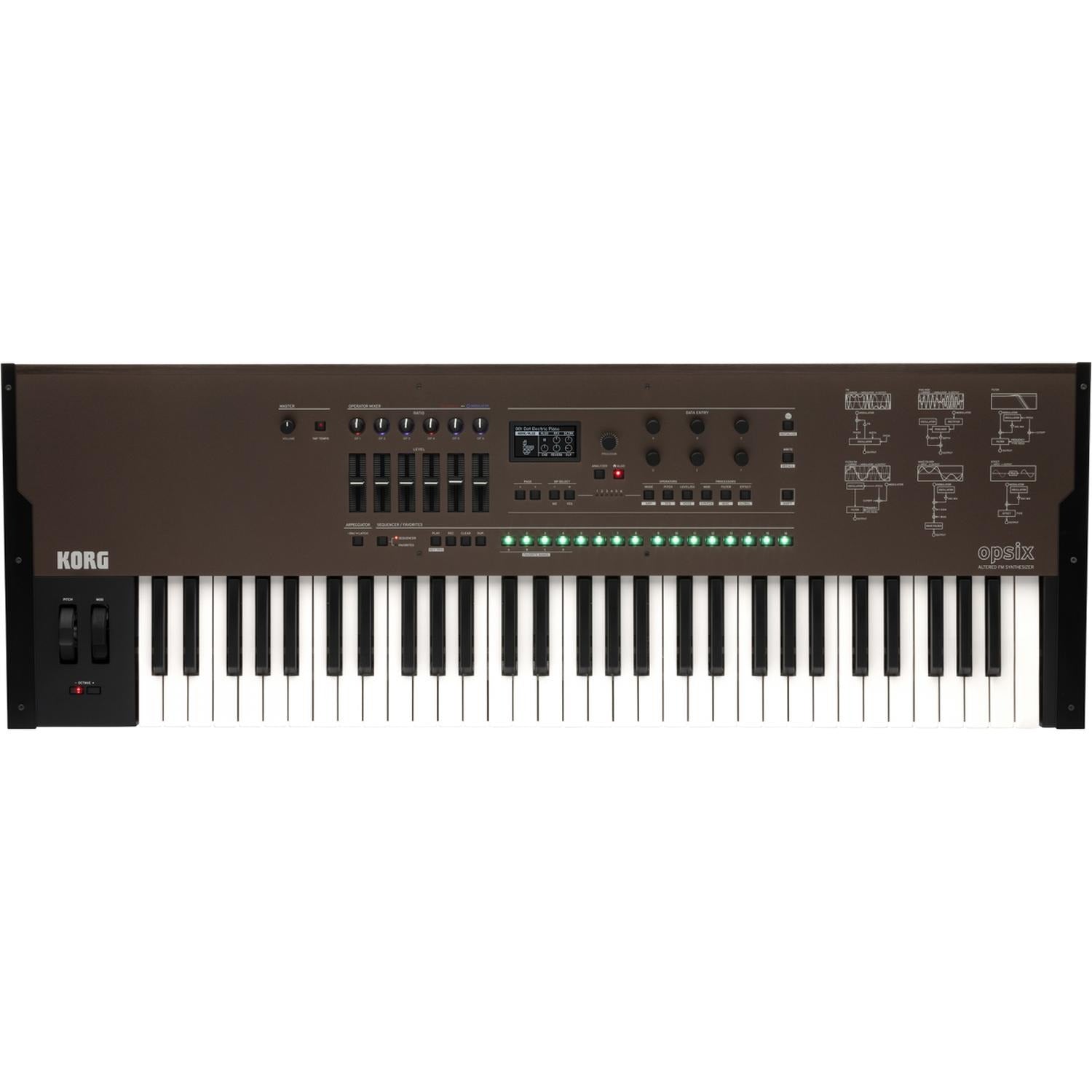 Korg Synthesizers Black Korg OPSIX SE 61 Key Altered FM Synthesizer