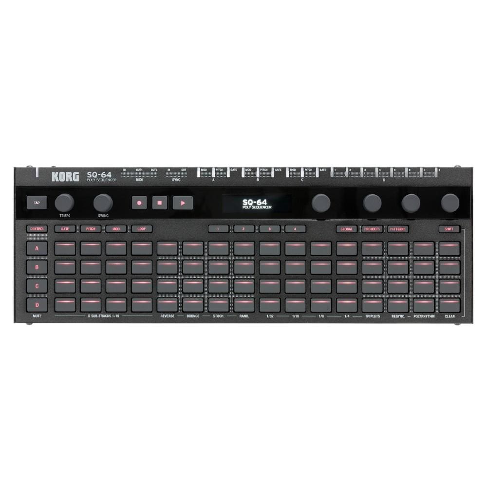 korg synthesizers korg sq-64 64-step polyphonic step sequencer