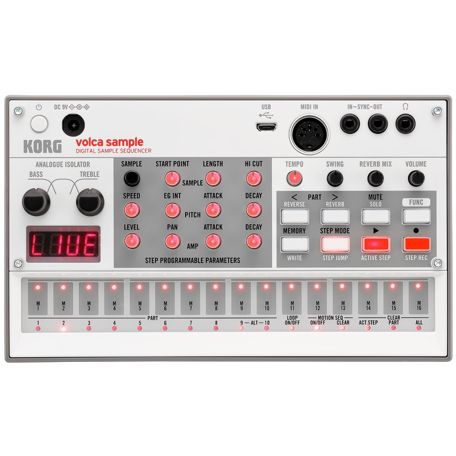 Korg Synthesizers Korg Volca Sample - 2 Digital Sample Sequencer