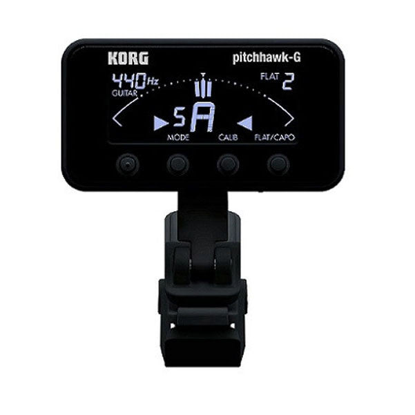 korg tuners korg pitchhawk-g compact clip-on instrument tuner