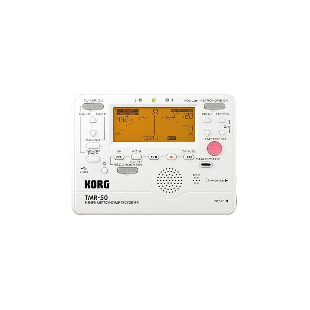 korg tuners white korg tmr-50 tuner metronome recorder #color_white
