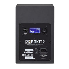 KRK Monitor Speaker Bundles KRK ROKIT 5 G4 5inch Powered Studio Monitor Speaker with Controller, Isolation Pads, Cables, and Ebook - Single Unit