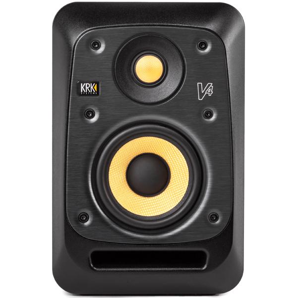 krk monitor speakers black krk systems v4s4 4-inch nearfield active studio monitor - single