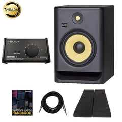 KRK Monitor Speakers BUNDLE KRK ROKIT 8 G4 8inch Powered Studio Monitor Speaker - Single