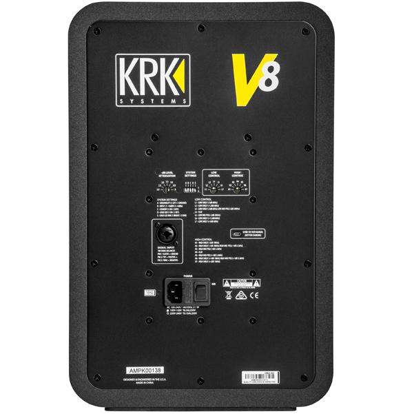 krk monitor speakers krk systems v8s4 8-inch nearfield active studio monitor - single