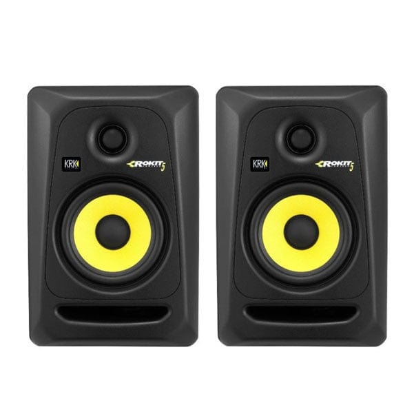 krk monitor speakers pair studio monitor speakers, krk rokit 5 g3, 2-way powered