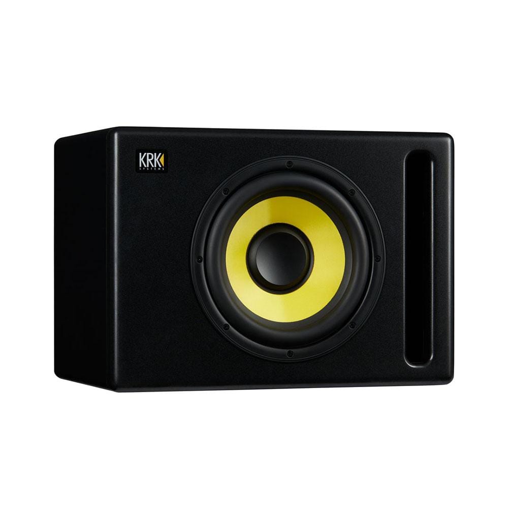 krk subwoofers black krk s10.4 160 watts powered studio subwoofer