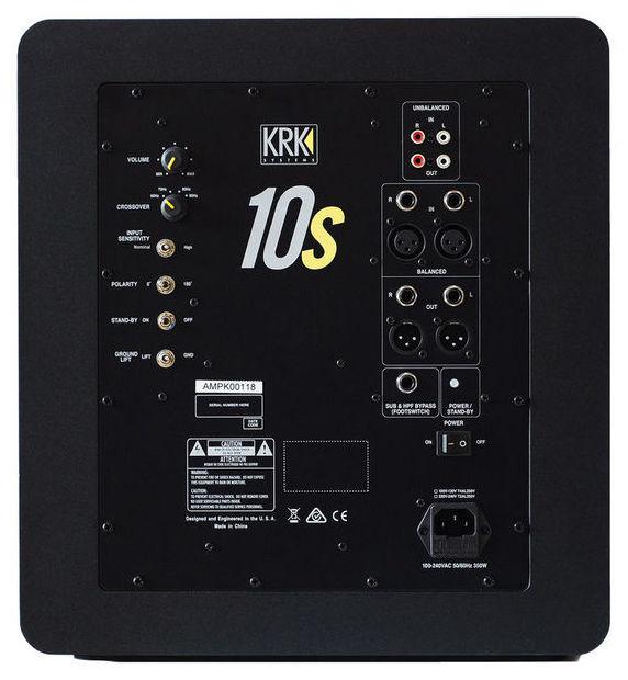 krk subwoofers krk 10s2 10 inch 160w powered subwoofer