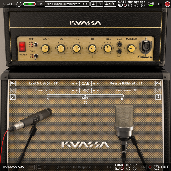 KUASSA Virtual Processors Kuassa Amplifikation Caliburn Amp Simulator
