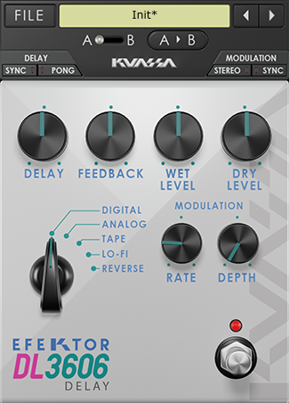 KUASSA Virtual Processors Kuassa Efektor DL3606 Delay