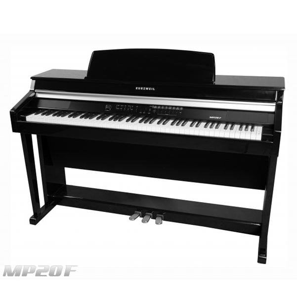 kurzweil digital pianos ebony polish kurzweil mp20f digital piano with fatar hammer action keybed #color_ebony-polish