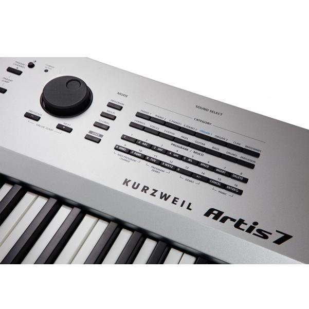 kurzweil digital pianos kurzweil artis 7 76-key digital piano with fatar semi weighted action keybed